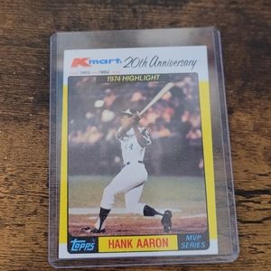 ⚾️1982 Kmart 20th Anniversary Hank Aaron Card⚾️